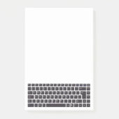 Eenvoudige QWERTY-toetsenbordcomputer Post-it® Notes (Voorkant)