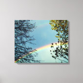 Eenvoudige Rainbow&Trees 2 Canvas Afdruk (Voorkant)
