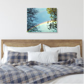 Eenvoudige Rainbow&Trees 2 Canvas Afdruk (Insitu (Slaapkamer))