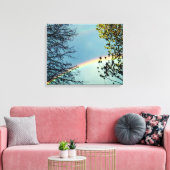Eenvoudige Rainbow&Trees 2 Canvas Afdruk (Insitu (Woonkamer))