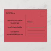 Eenvoudige rand Foto Weddenschap Sla de datum op Aankondigingskaart (Achterkant)