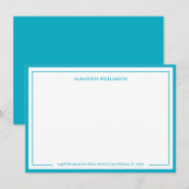 Eenvoudige rand Gepersonaliseerde notitie Kaart Br (Voorkant / Achterkant)