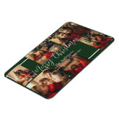 Eenvoudige rand kerstkaart magneet (Linkerzijde)