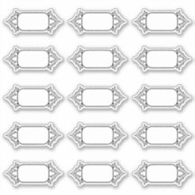 Eenvoudige  rand lege keukenetiketten