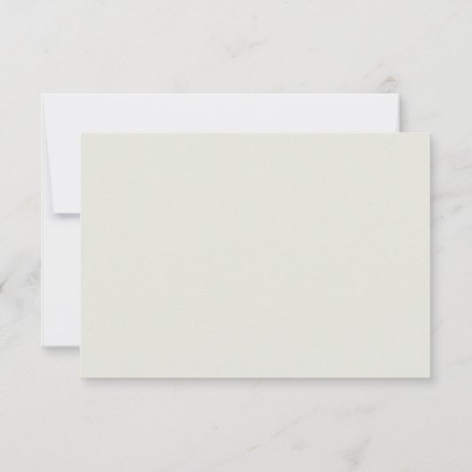 Eenvoudige rand Licht beige-maalkeuzeweddenschap RSVP Kaartje (Achterkant)