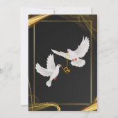 eenvoudige rand nikah-huwelijk  kaart (Achterkant)