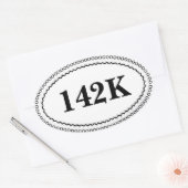 Eenvoudige rand ovale labels (Envelop)