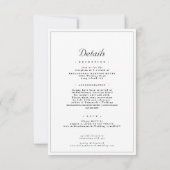 Eenvoudige rand overal in één huwelijk kaart (Achterkant)