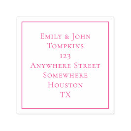 Eenvoudige Rand Rand Rand Vierkant Zelfinktende Stempel