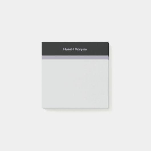 Eenvoudige rand van zwart violet post-it® notes (Voorkant)