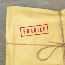 Eenvoudige Rand Vet Rood Breekbaar