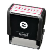 Eenvoudige rand Vet Rood Prioriteit Zelfinktende Stempel (Product)