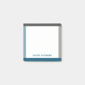 Eenvoudige rand voor moderne veelgebruikte naam post-it® notes (Voorkant)