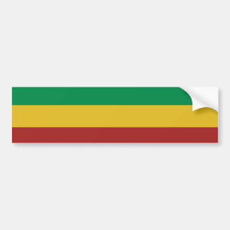 Eenvoudige Rasta Stripes Bumpersticker