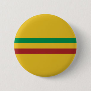 Eenvoudige Rasta Stripes Ronde Button 5,7 Cm