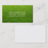 Eenvoudige rastertekst (gazon) visitekaartje (Voorkant / Achterkant)