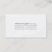 Eenvoudige rastertekst (grijs) visitekaartje (Voorkant)