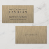 Eenvoudige rastertekst (roestvrij staal) visitekaartje (Voorkant / Achterkant)