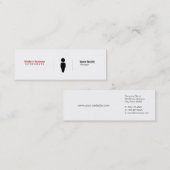 Eenvoudige rastervariatie mini visitekaartje (Voorkant / Achterkant)