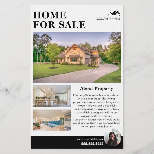 Eenvoudige Real Estate Flyer Sjabloon (Voorkant)