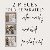 Eenvoudige Real Vellum Overlay Elegant 4 foto brui Kaart