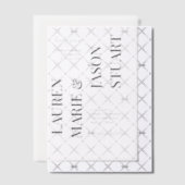 Eenvoudige Real Vellum Overlay Typografie Trouwen Vellum Uitnodigingen (Offset (Uitnodiging))