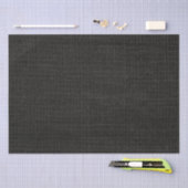 Eenvoudige realistische Burlap Rustic Black Grey C Tissuepapier (Craft)