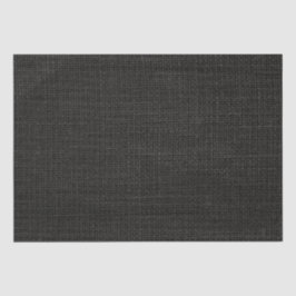 Eenvoudige realistische Burlap Rustic Black Grey C Tissuepapier