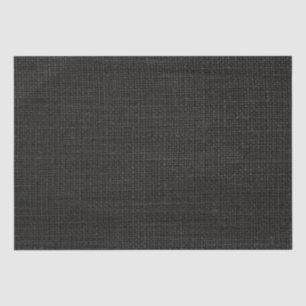 Eenvoudige realistische Burlap Rustic Black Grey C Tissuepapier