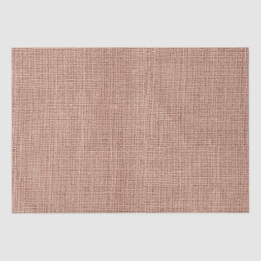 Eenvoudige Realistische Jute Stof Landelijke Vrouw Tissuepapier (Voorkant)