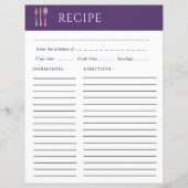 eenvoudige recept (Voorkant)