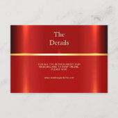 Eenvoudige Red Detail Enclosure Kaart (Voorkant)