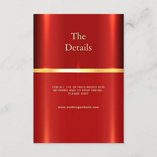 Eenvoudige Red Detail Enclosure Kaart (Voorkant)