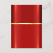 Eenvoudige Red Detail Enclosure Kaart (Achterkant)