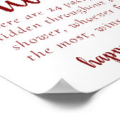 Eenvoudige Red Pacifier Hunt | Snoep Apple Shower Poster (Hoek)