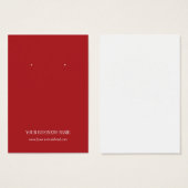 Eenvoudige Red Plain-kaart (Eenvoudige aanschaf) Visitekaartjes (Voorkant /achterkant)