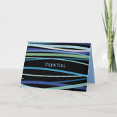 Eenvoudige regels die overeenkomen met dankjewel W Bedankkaart (Voorkant)