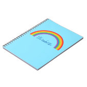 Eenvoudige regenboog, aangepast notitieboek (Linkerzijde)
