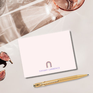 Eenvoudige regenboog Blush Pink gepersonaliseerd Post-it® Notes