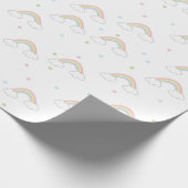 Eenvoudige regenboog cadeaupapier (Hoek)