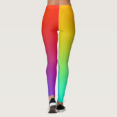 Eenvoudige regenboog kleurrijk leggings (Achterkant)