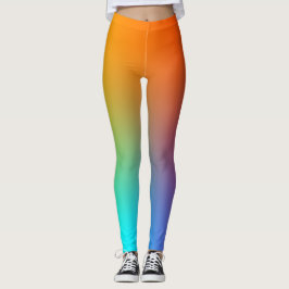 Eenvoudige regenboog kleurrijk leggings
