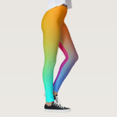Eenvoudige regenboog kleurrijk leggings (Rechts)