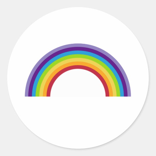 Eenvoudige regenboog Sticker blad (Voorkant)