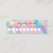 Eenvoudige regenboog van klanten met hart klantenkaartje (Voorkant)