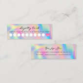 Eenvoudige regenboog van klanten met hart klantenkaartje (Voorkant / Achterkant)