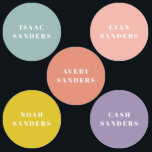 Eenvoudige Regenboog Waterdichte Kleding Naam Labels<br><div class="desc">Deze super simpele,  moderne kleding-,  voedsel- en dranklabels zijn zowel waterdicht als wasmachinebestendig. Ze maken het labelen en het veilig houden van je persoonlijke spullen tegen verlies. Ontworpen door Stacey Meacham met een reeks pastel regenboogtinten.</div>