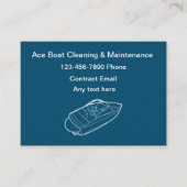 Eenvoudige reiniging en onderhoud van de boot visitekaartje (Voorkant)