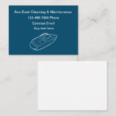 Eenvoudige reiniging en onderhoud van de boot visitekaartje (Voorkant / Achterkant)