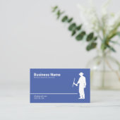 Eenvoudige reiniging van witte en blauwe vensters visitekaartje (Staand voorkant)